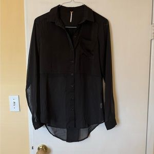 FREE PEOPLE sheer top - size S - EUC